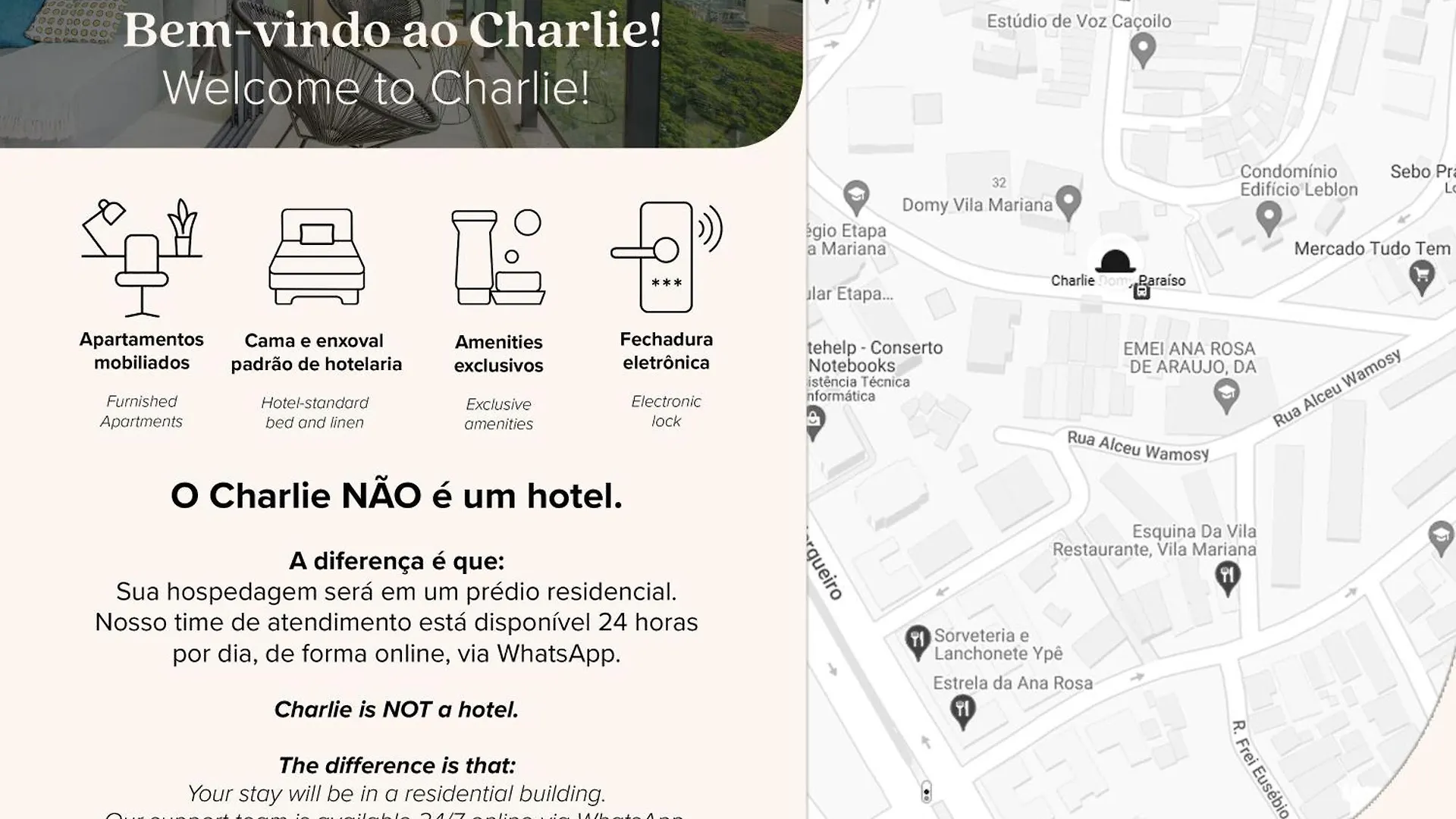 Apartment Charlie Domy Paraiso Sao Paulo